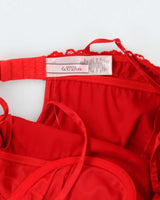 La Senza Deep Red Satin Underwire Slip - S