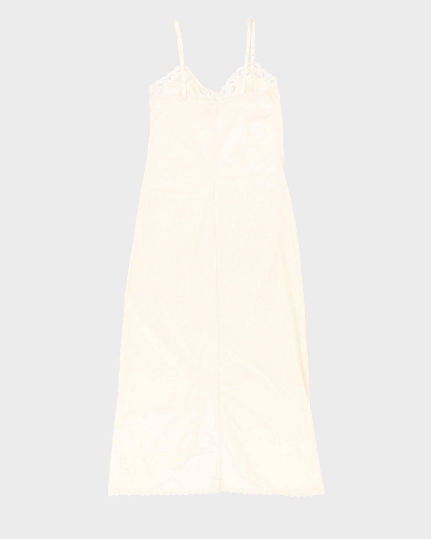 Vintage Cream Slip Dress - XS