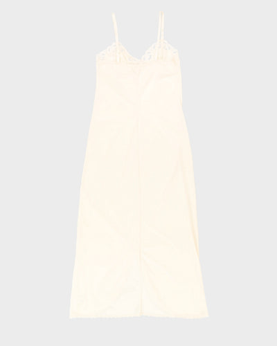 Vintage Cream Slip Dress - XS