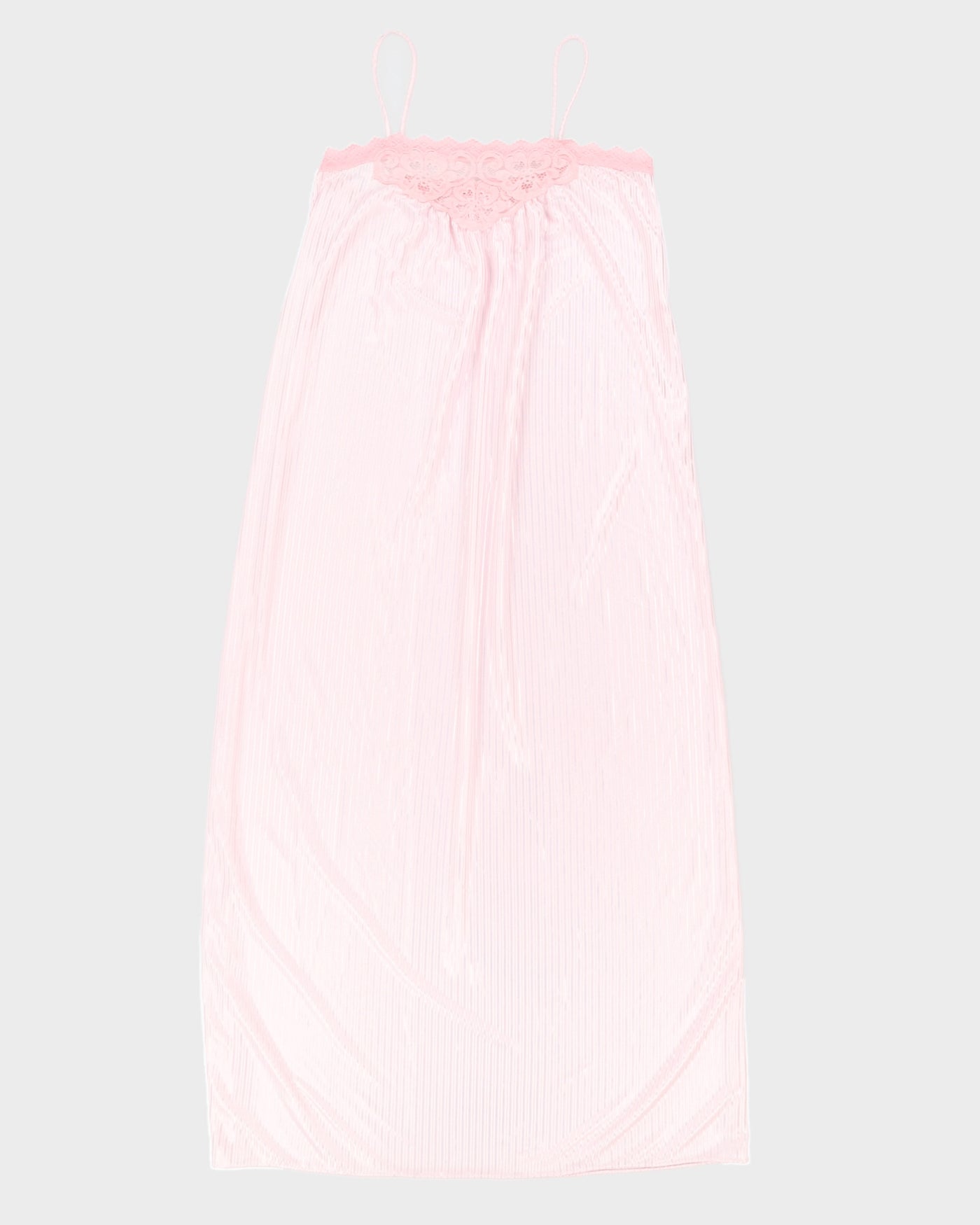Vintage Pink Slip Dress - S