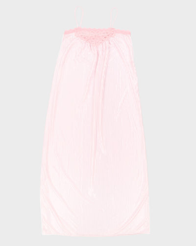 Vintage Pink Slip Dress - S