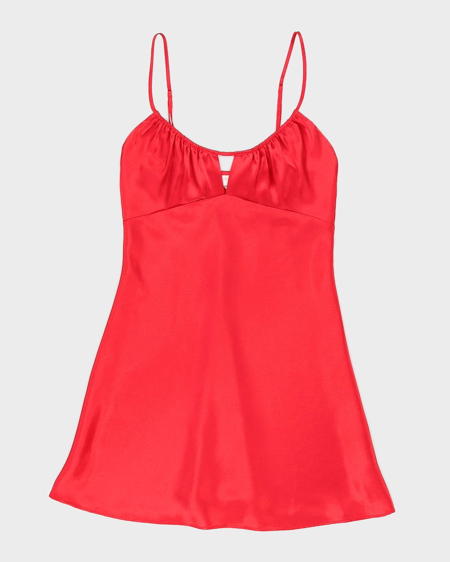 Y2K Red Short Slip Dress - XXS