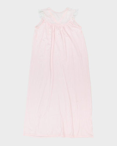 Vintage 1970s Charlin Pink Nightgown - L