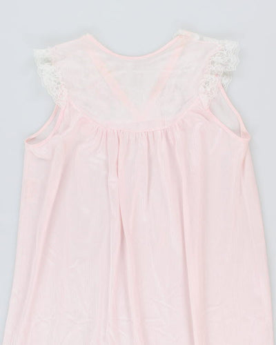 Vintage 1970s Charlin Pink Nightgown - L