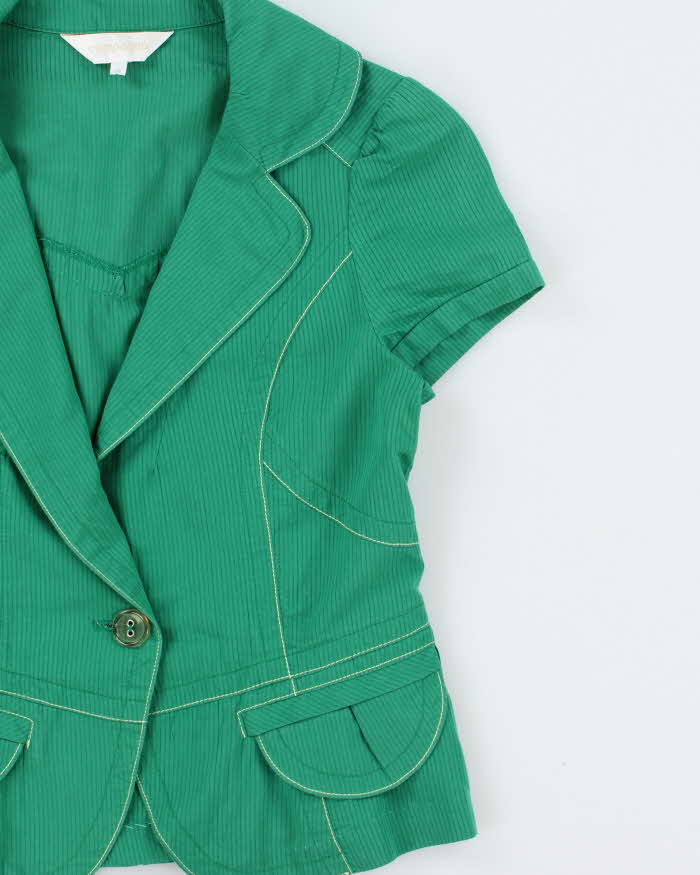 Vintage Y2k 2000s Compagna Lightweight Short Sleeve Blazer Jacket - S