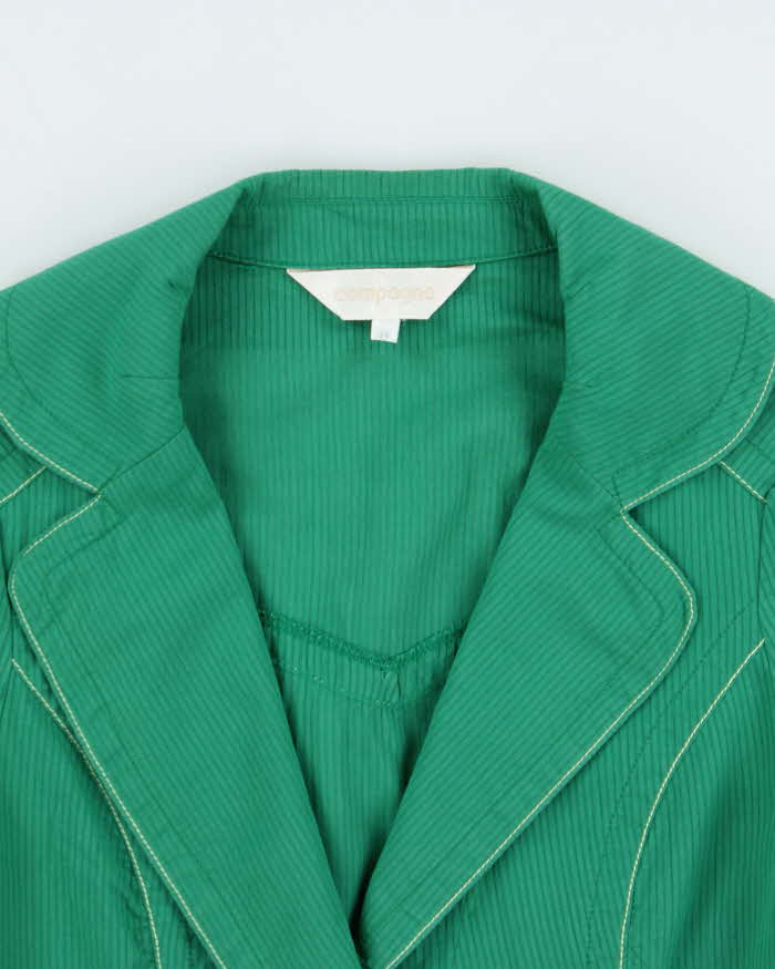 Vintage Y2k 2000s Compagna Lightweight Short Sleeve Blazer Jacket - S