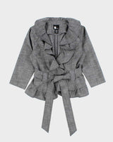 Vintage Y2k 2000s First Option Ruffle Collar Lightweight Jacket - S