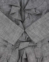 Vintage Y2k 2000s First Option Ruffle Collar Lightweight Jacket - S