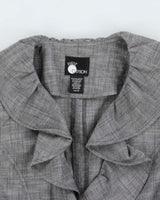 Vintage Y2k 2000s First Option Ruffle Collar Lightweight Jacket - S
