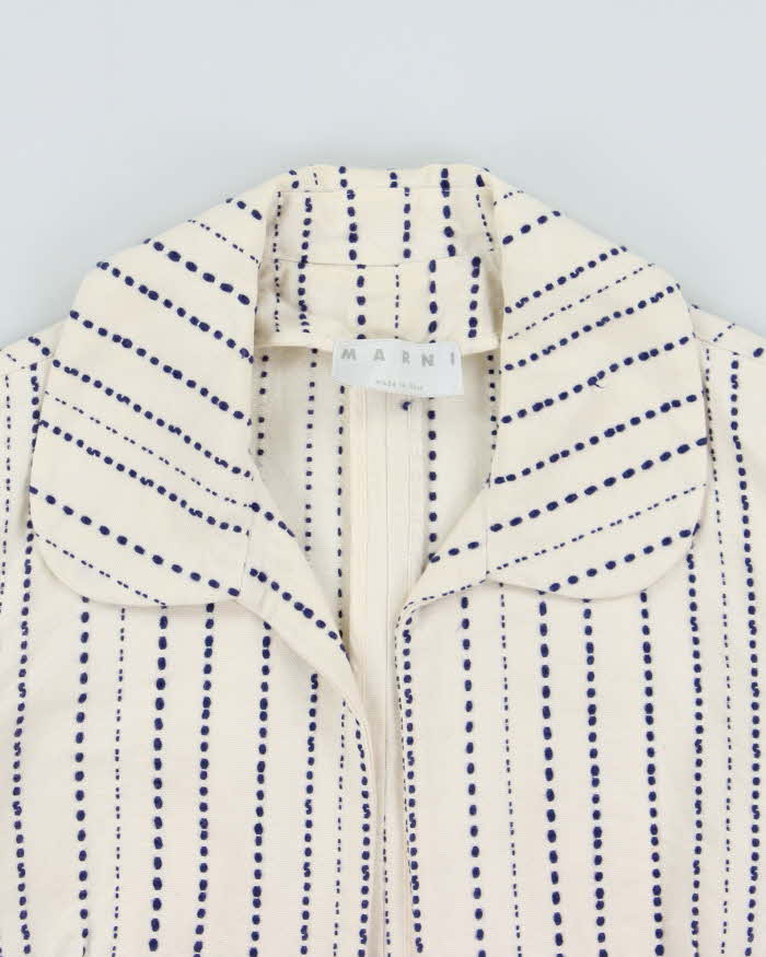 Vintage Y2k 2000s Marni Structed Cotton Jacket - XS
