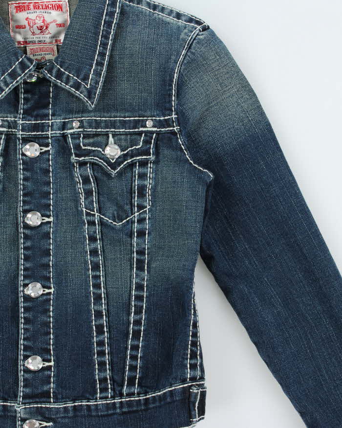 Vintage Y2k 2000s True Religion Disco Emily Denim Jacket - XS