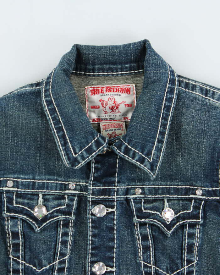 Vintage Y2k 2000s True Religion Disco Emily Denim Jacket - XS