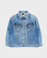 Vintage 1980s Lee Women's Light Wash Denim Trucker Jacket - M