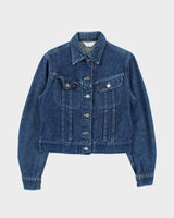 Vintage 1987 Lee Women's Made In Canada Medium Wash Denim Trucker Jacket - S