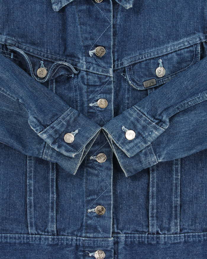 Vintage 1987 Lee Women's Made In Canada Medium Wash Denim Trucker Jacket - S