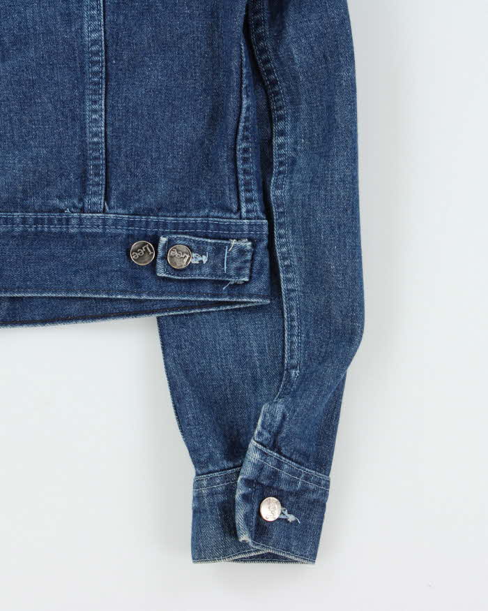 Vintage 1987 Lee Women's Made In Canada Medium Wash Denim Trucker Jacket - S