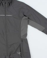 Vintage Arc'teryx Soft Shell Women's 3M Bird Hooded Windbreaker Jacket - S