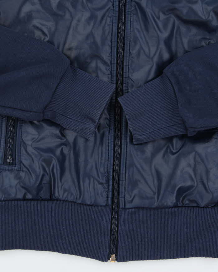 Vintage Y2K 00s Adidas Originals Navy Soft Shell Women's Funnel Neck Track Jacket - S