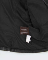 Vintage Y2K 00s Danier Women's Calfskin Leather Moto Jacket - M