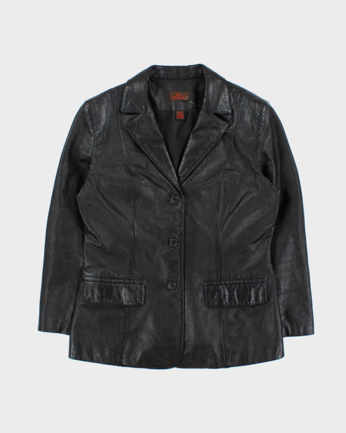 Vintage Y2K 00s Danier Women's Grain Leather Jacket Blazer - M