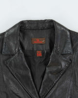 Vintage Y2K 00s Danier Women's Grain Leather Jacket Blazer - M