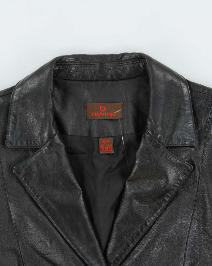 Vintage Y2K 00s Danier Women's Grain Leather Jacket Blazer - M