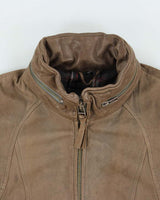 Vintage Y2K 00s Mackage For Aritzia Tan Lambskin Leather Moto Jacket - M