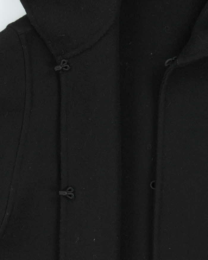 Vintage AW2008 Christian Dior Runway Couture Wool Tassel Unisex Hooded Poncho Cape  - S