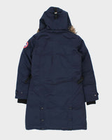 Canada Goose Women's Navy 'Kensington' Goose Down Puffer Parka - M