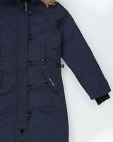 Canada Goose Women's Navy 'Kensington' Goose Down Puffer Parka - M