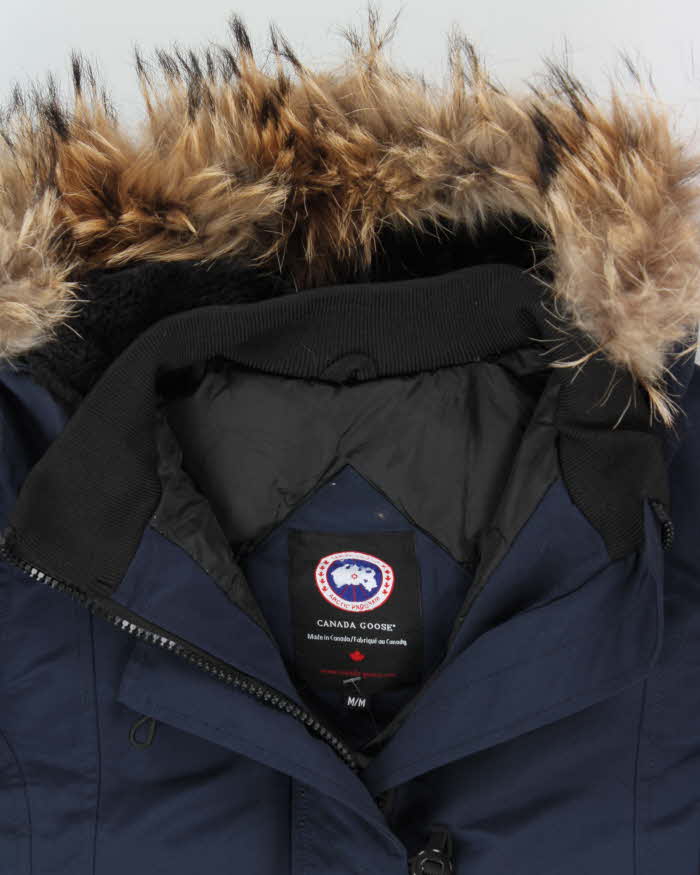 Canada Goose Women's Navy 'Kensington' Goose Down Puffer Parka - M