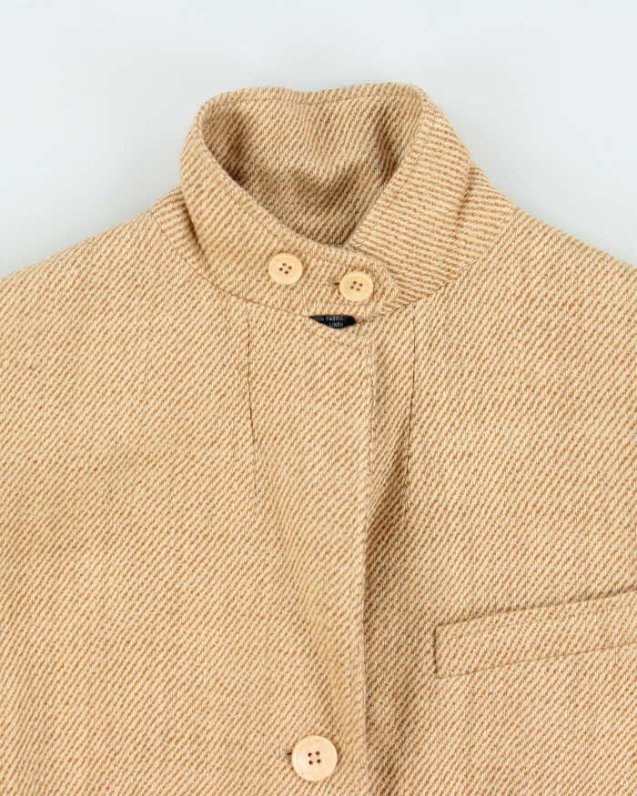Vintage Y2K 00s Ralph Lauren Linen Silk Blend Women's Tweed Jacket Blazer - S