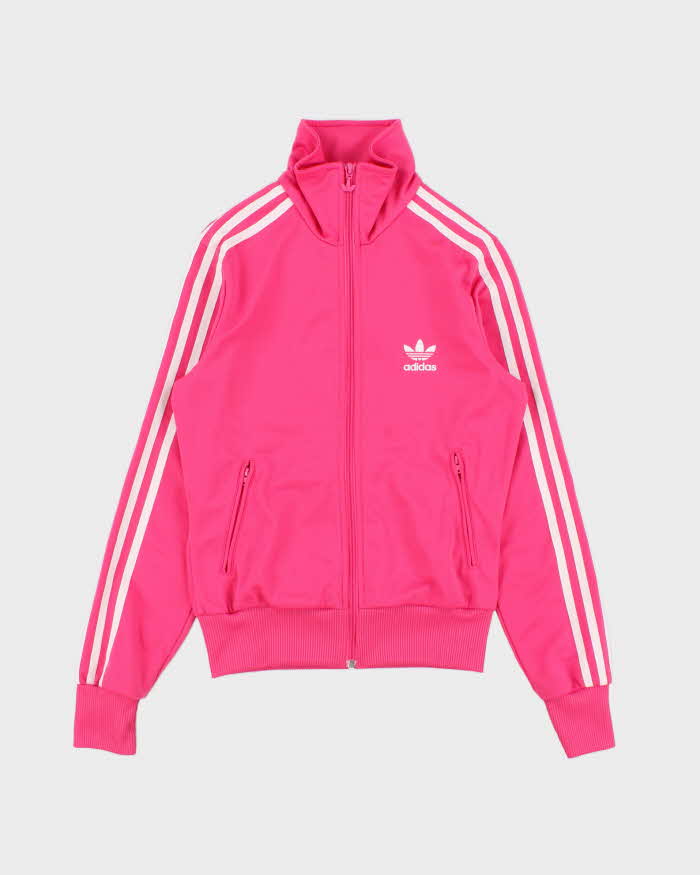 Vintage Y2K 00s Adidas Originals Women's Hot Pink Firebird Track Jacket - S