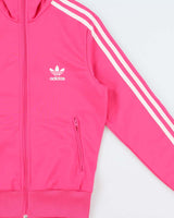 Vintage Y2K 00s Adidas Originals Women's Hot Pink Firebird Track Jacket - S