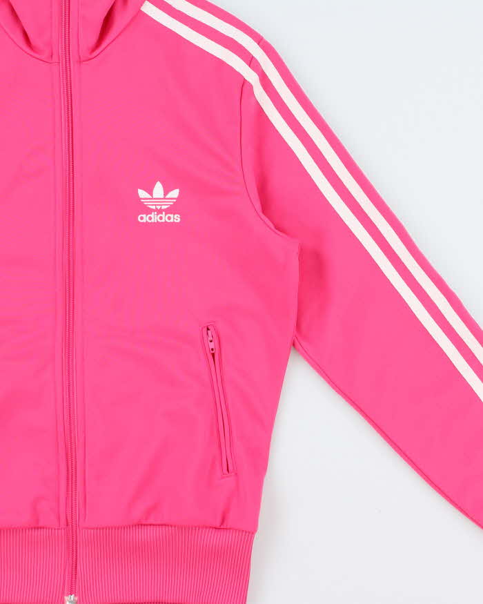 Vintage Y2K 00s Adidas Originals Women's Hot Pink Firebird Track Jacket - S