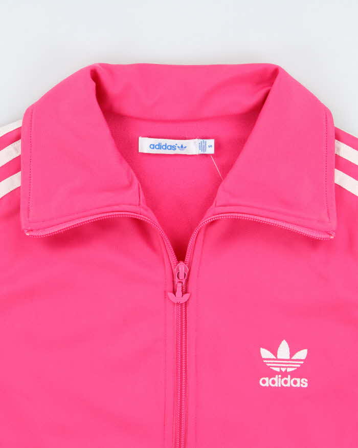 Vintage Y2K 00s Adidas Originals Women's Hot Pink Firebird Track Jacket - S