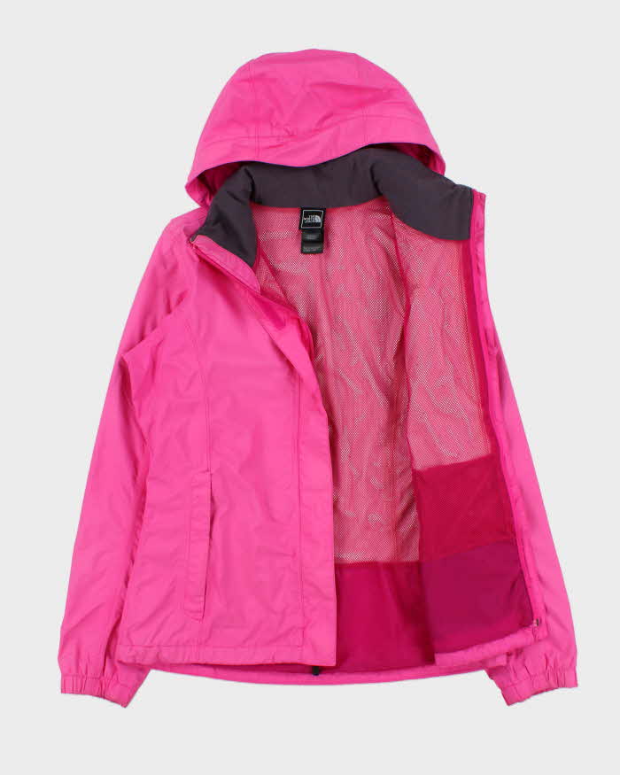 Vintage The North Face Women's Hot Pink Lightweight HyVent Waterproof Jacket - M