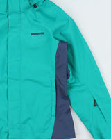 Vintage Patagonia Women's Teal Heavyweight Soft Shell 'H2no' Mountaineering Jacket - S