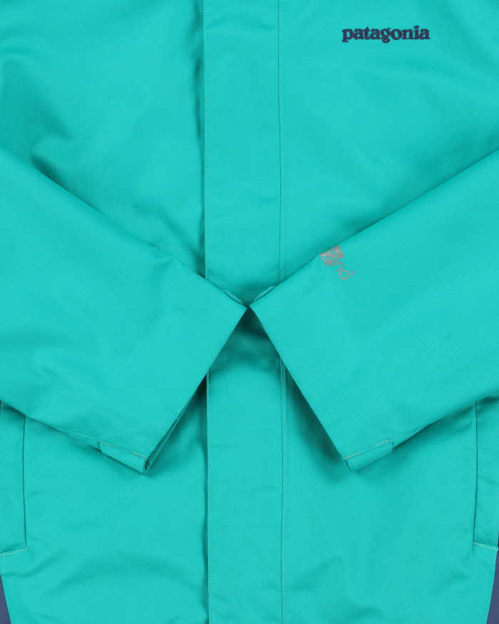 Vintage Patagonia Women's Teal Heavyweight Soft Shell 'H2no' Mountaineering Jacket - S