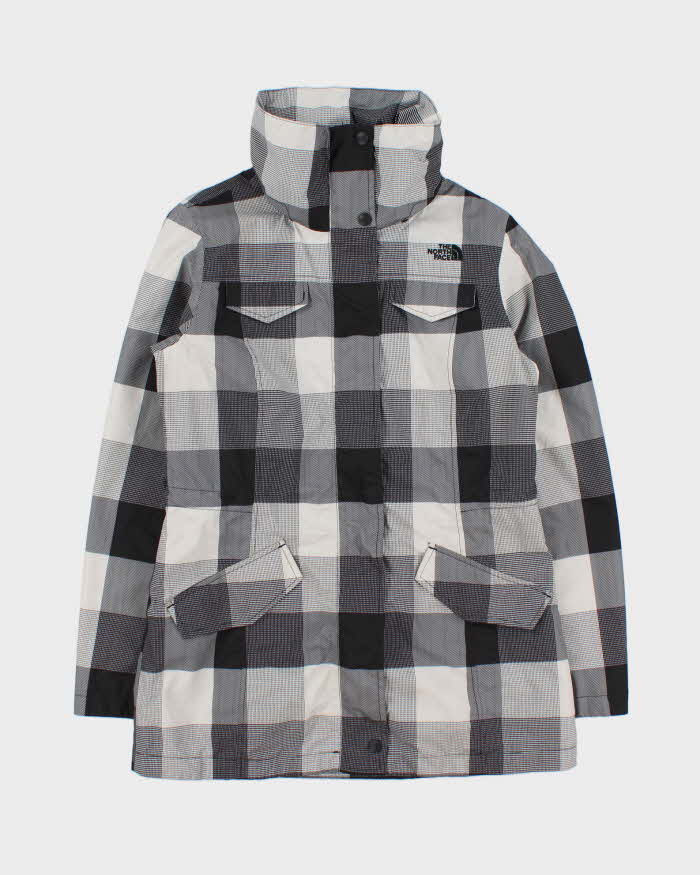 Vintage The North Face Women's Buffalo Plaid Lightweight DryVent Waterproof Parka Jacket - S