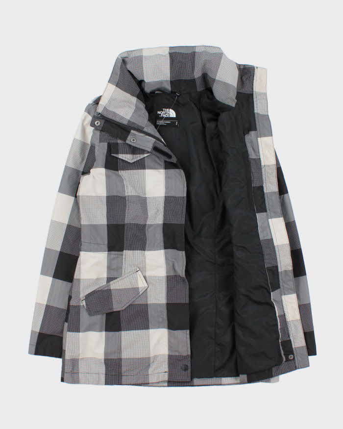 Vintage The North Face Women's Buffalo Plaid Lightweight DryVent Waterproof Parka Jacket - S