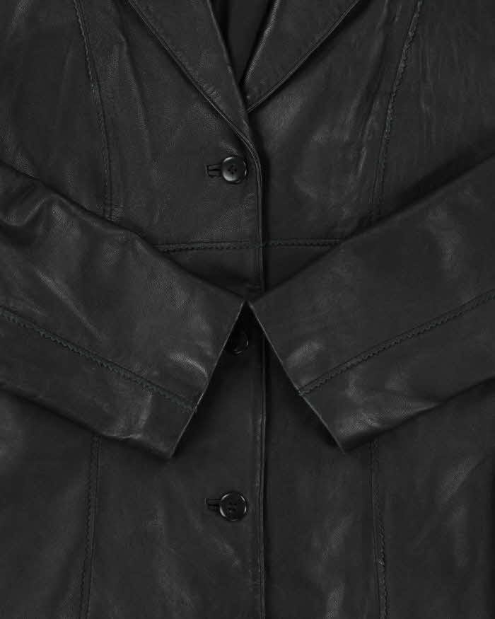 Vintage 1990s Danier Women's Calfskin Leather Blazer Jacket - M