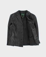 Vintage 1990s Danier Women's Calfskin Leather Blazer Jacket - M