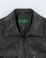 Vintage 2000s Danier Fitted Leather Jacket - XS