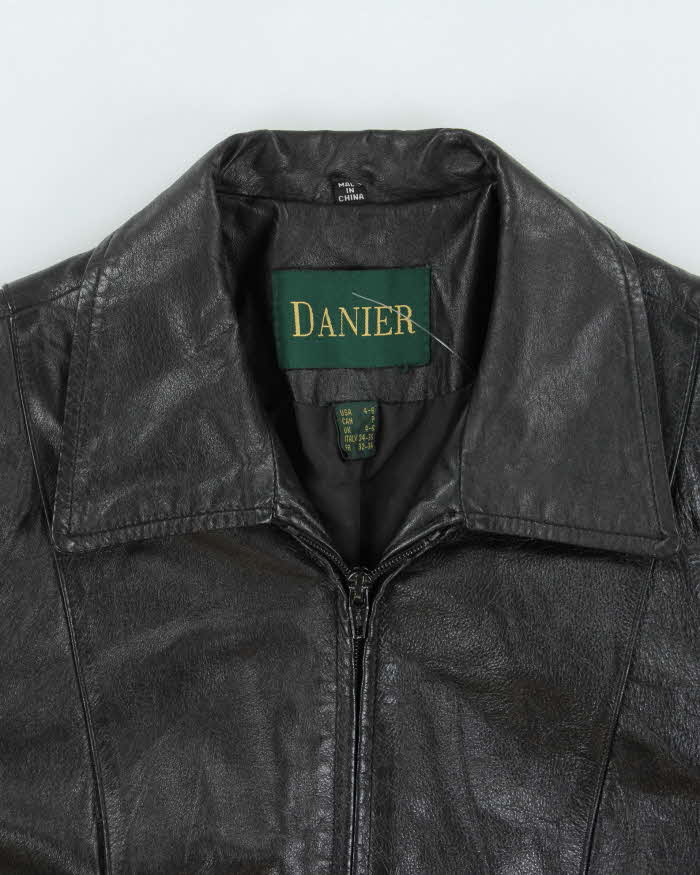 Vintage 2000s Danier Fitted Leather Jacket - XS
