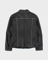 Vintage 1990s Women's Calfskin Leather Western Riders Jacket - M