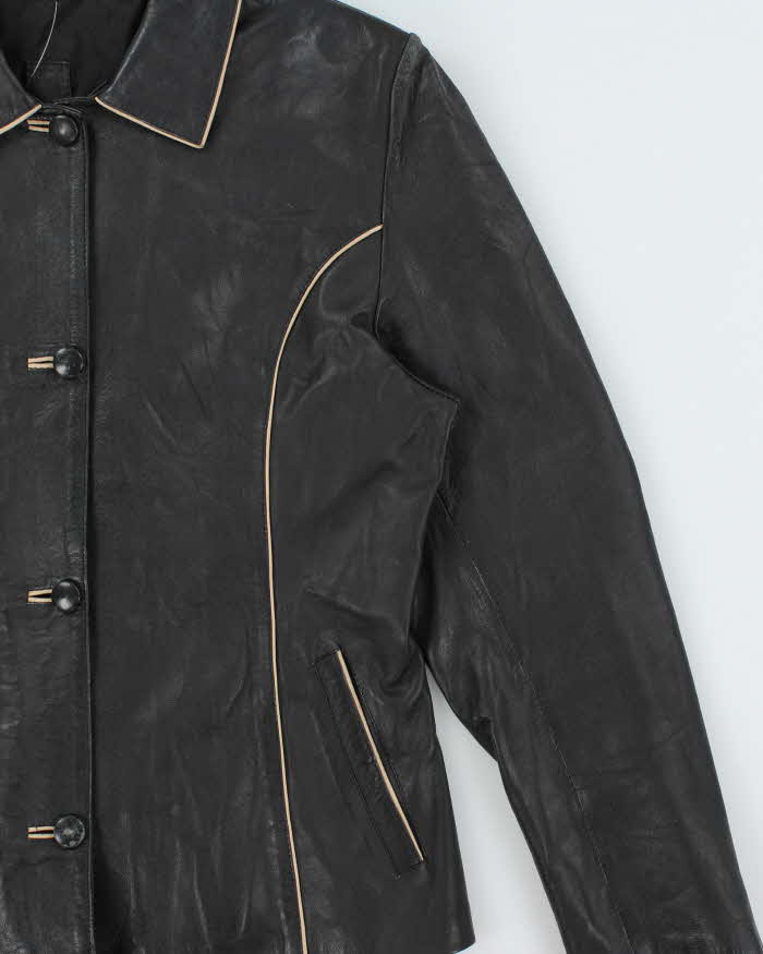 Vintage 1990s Women's Calfskin Leather Western Riders Jacket - M