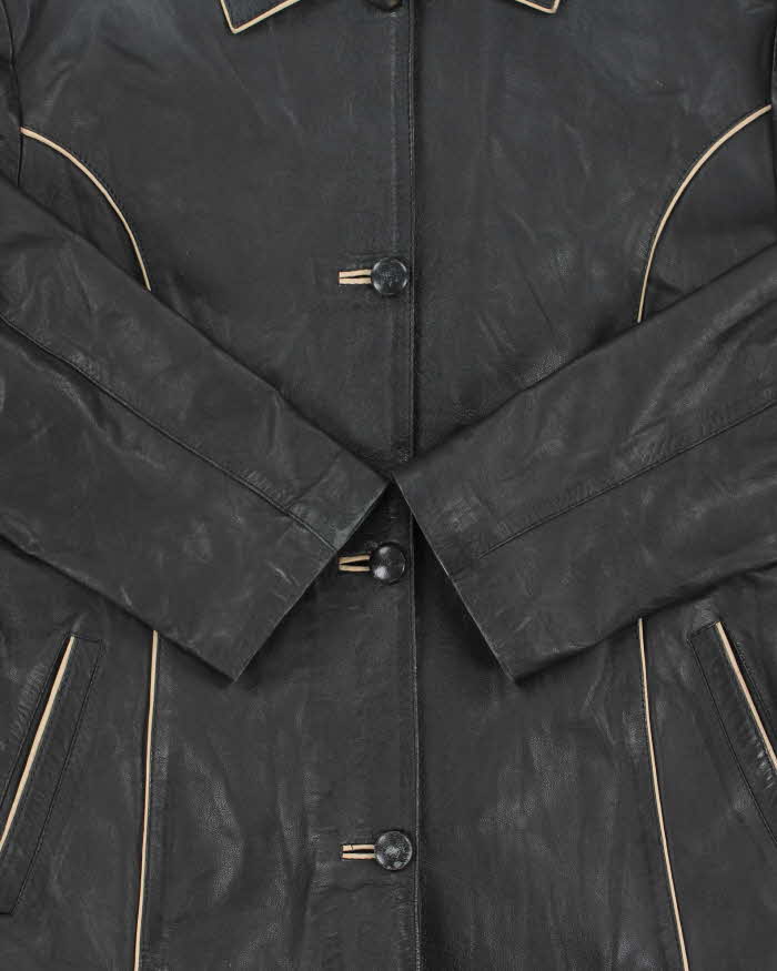 Vintage 1990s Women's Calfskin Leather Western Riders Jacket - M