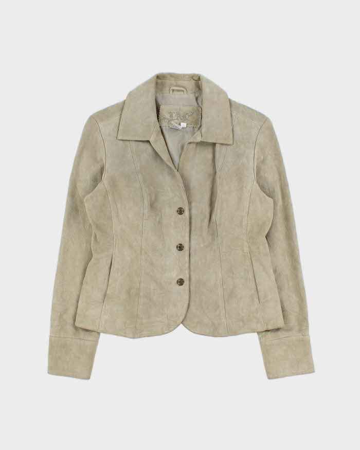 Vintage Y2K 00s LAL Women's Suede Snap Button Blazer Jacket - S