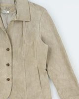 Vintage Y2K 00s LAL Women's Suede Snap Button Blazer Jacket - S